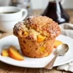 Peach Brioche Bake recipe card image